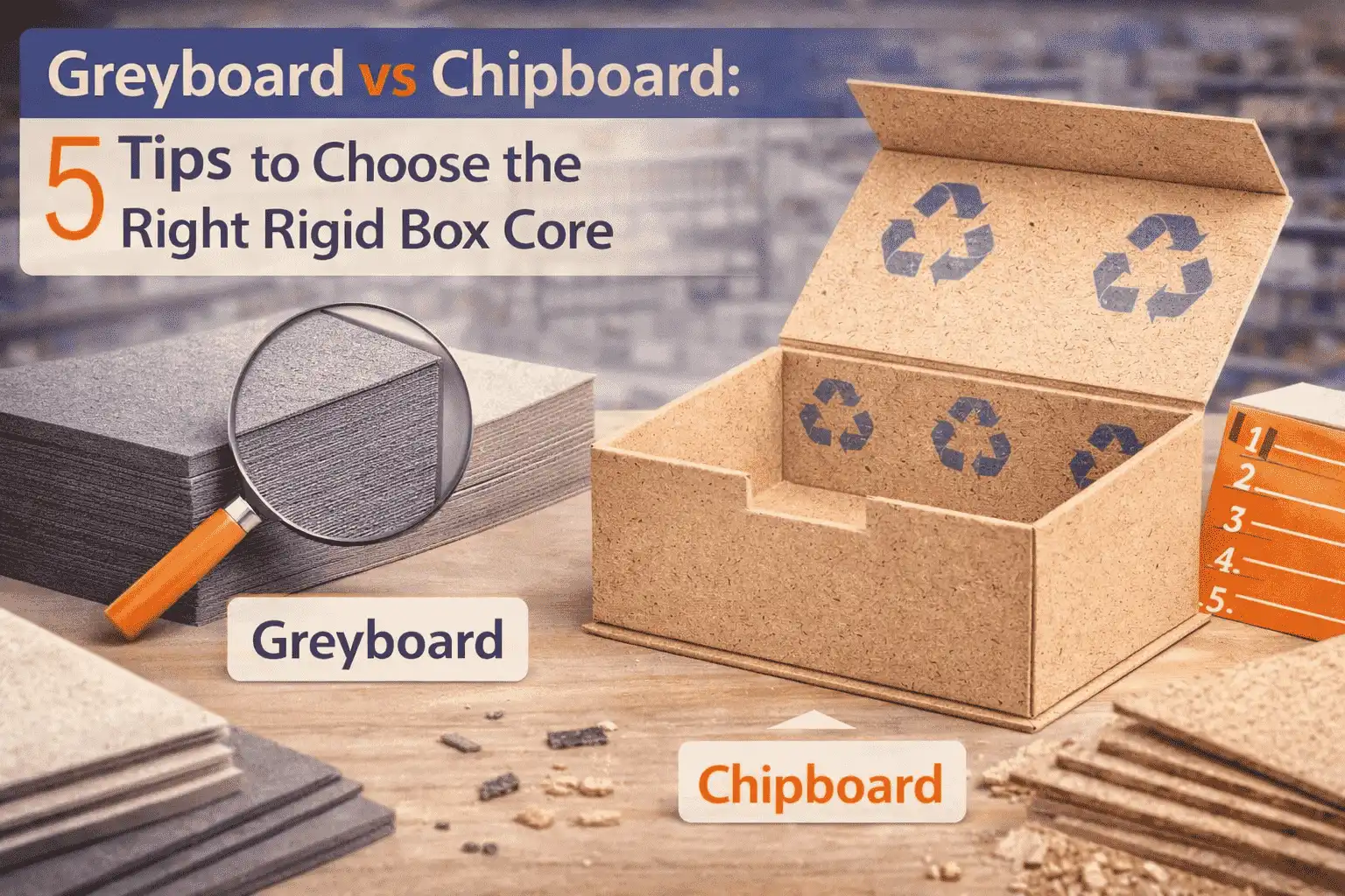 Greyboard vs Chipboard: 5 Tips to Choose the Right Rigid Box Core